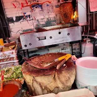 a man preparing food in a kitchen
