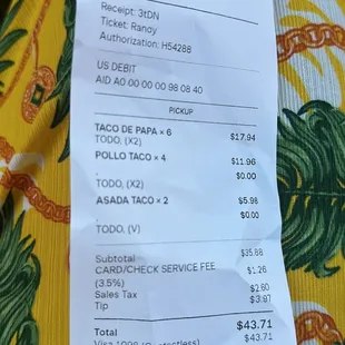$40 for 12 tacos is way too high
