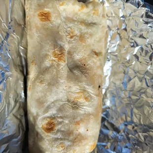 Chicken Burrito without cabbage kinda small for $7 but pretty good