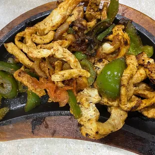 Delicious sizzling fajitas!