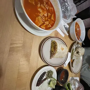 Yum, Menudo and breakfast burrito.....fire!