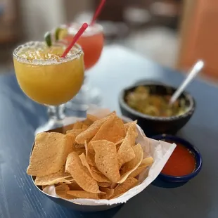 Mango &amp; Strawberry Margaritas