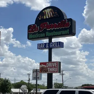 a sign for a mexican restaurant