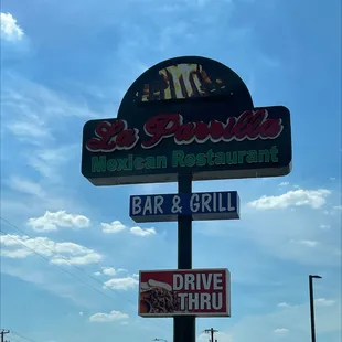 a sign for a mexican restaurant