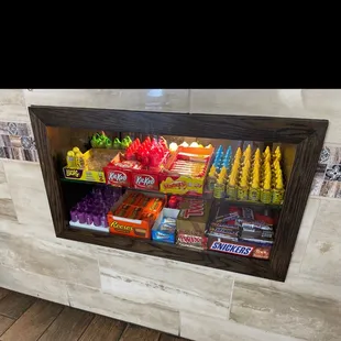 a display of candy and sweets