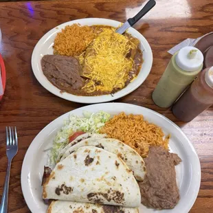 Quesadillas &amp; Enchiladas  They were absolutely amazing