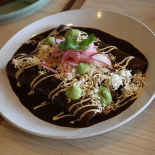 Enmoladas, Home made mole
