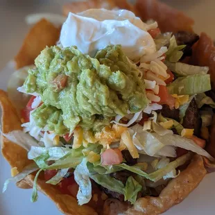 crispy taco salad bowl