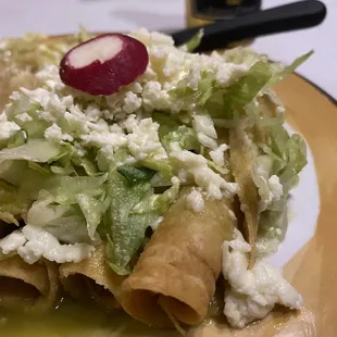 a plate of food on a table