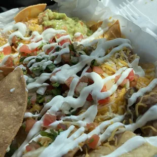 6. Super Nachos with steak