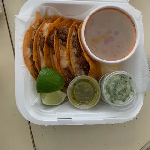 Birria tacos 5/$13