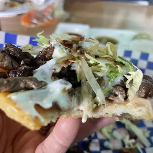 Carne Asada Sope. Thin &amp; Crispy on the outside, fluffy &amp; chewy on the inside. So Good!