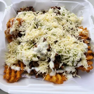 What&apos;s better than Carne Asada Fries? Carne Asada CRISS CUT Fries!! Delicious!!