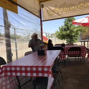 a man sitting at a table