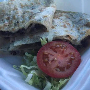 Carne asada quesadilla.