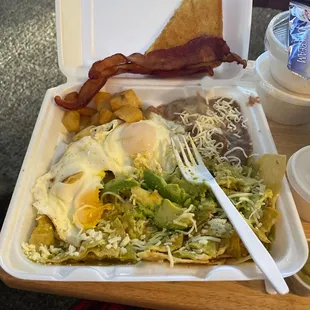 Chilaquiles! I added the avocado, MOUTH WATERING