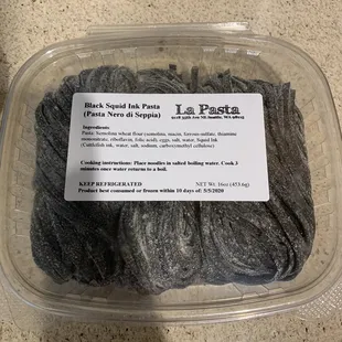 Black Squid Ink Pasta