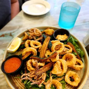 Fritto calamari &amp; zucchini