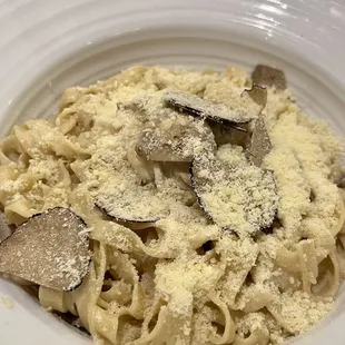 Parmesan Wheel " Fettucine Porcini E Tartuto