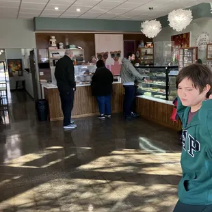 Inside store