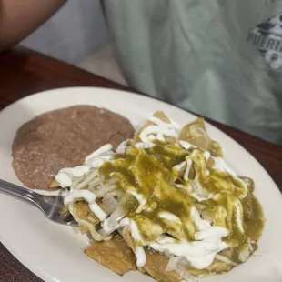 Chilaquiles vertdes