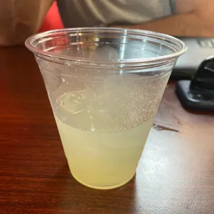 Top shelf margarita on the rocks no salt. Not too sweet. Just right!