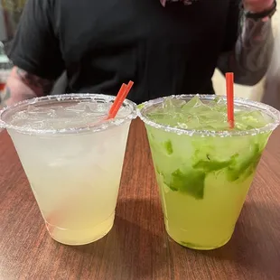 Traditional and Jalapeño Margaritas