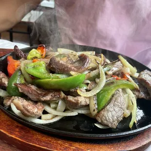 Beef fajitas