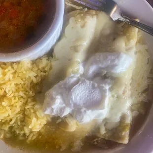 Green Chicken Enchiladas