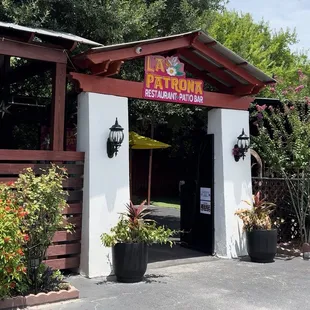 Entrance in the back
