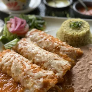 Enchilada plate