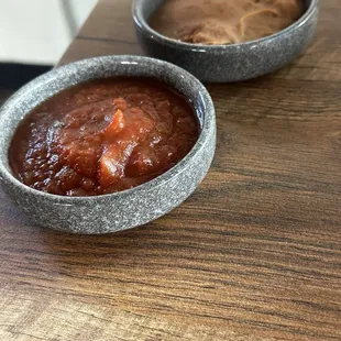 Salsa and beans
