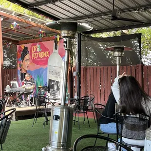 outside
