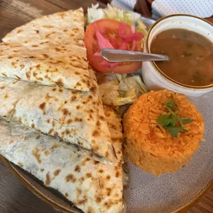 Quesadilla plate
