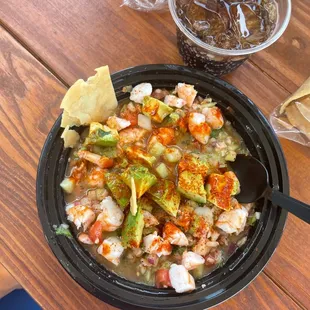 Ceviche Verde  Mango habanero ceviche