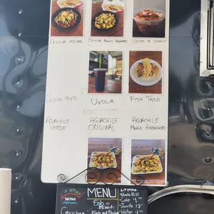 Menu with photos for us folks who need that!
