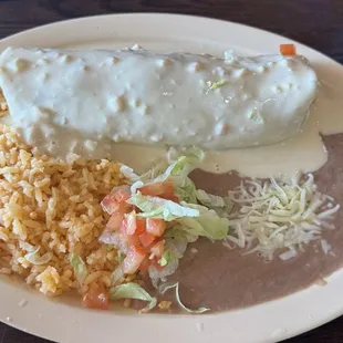Special of the day - Smothered steak burrito