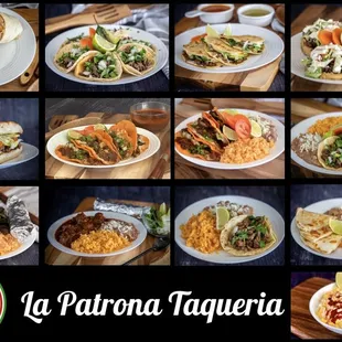 Menú foto of items served at food truck