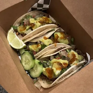 Tacos (2 Carne Asada and 1 Al Pastor)