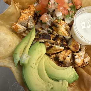 Taco salad. Mexican Dinner