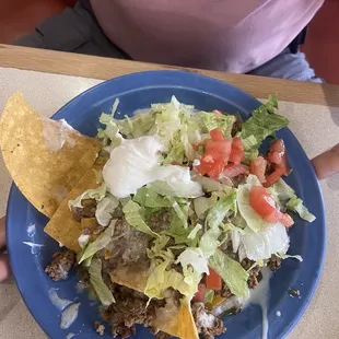 Ground beef Nachitos, half off Saturday lunch menu