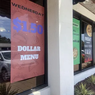 Wednesday dollar menu