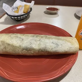 Grande steak burrito.