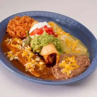 House Combo - 1 burrito, 1 enchilada, 1 flauta