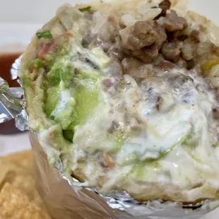 Steak burrito!