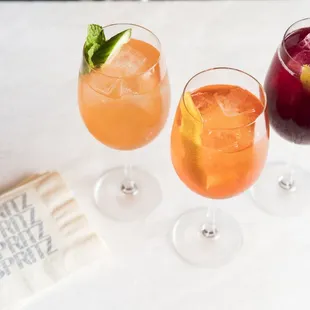 Selection of spritzes.