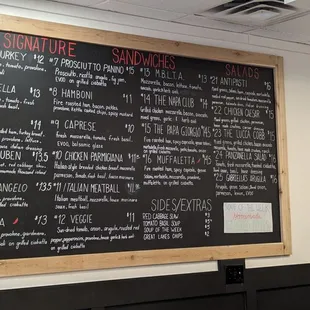 As soon as I spotted the Muffuletta sandwich, I knew that I had to order it. Next time, I may try #15, prosciutto with fig jam - yum.