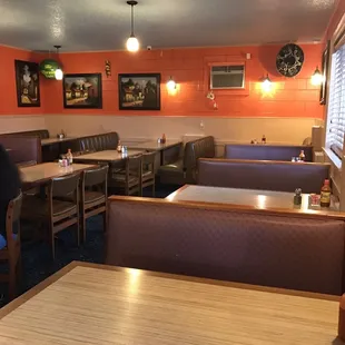 Inside dining to the right