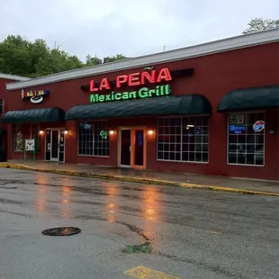 the outside of a mexican grill