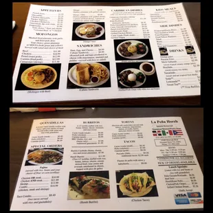the menu